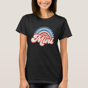 Camiseta Mama Mini 4 De Julio Bandera Estadounidense Hija D