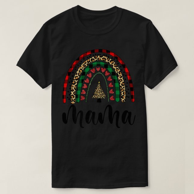 Camiseta Mama Mini Boho Navidades Rainbow Mother Daughter M (Diseño del anverso)