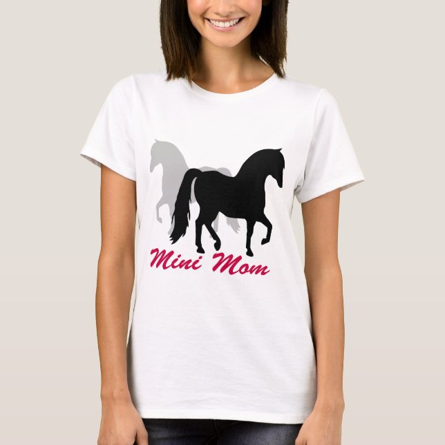 Camiseta Mamá miniatura del caballo (Anverso)