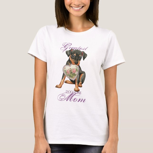 Camiseta Mamá mínima del corazón del Pin (Anverso)