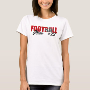 Camiseta Mamá moderna de fútbol rojo