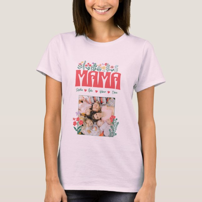 Camiseta MAMA MOMMY MAMÁ MADRE MEJOR MAMÁ -Personalizar (Anverso)