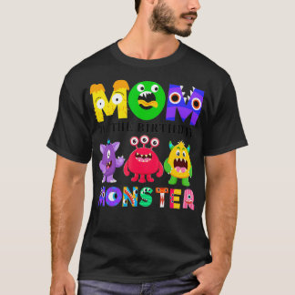 Camiseta Mamá Monstruo Hijos Familia Fiesta de primer cumpl