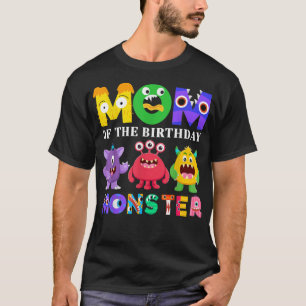 Camiseta Mamá Monstruo Hijos Familia Fiesta de primer cumpl