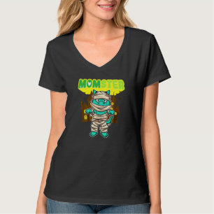 Camiseta Mamá monstruo Monstruosa Mamá Espeluznante Hallowe