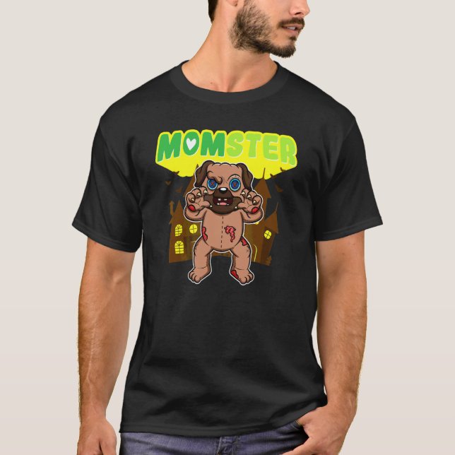 Camiseta Mamá monstruo Monstruosa Mamá Espeluznante Hallowe (Anverso)