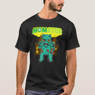 Camiseta Mamá monstruo Monstruosa Mamá Espeluznante Hallowe