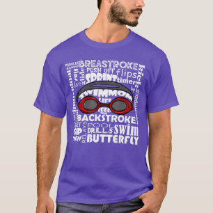 Camiseta Mamá nadadora divertida gafas de natación deporte