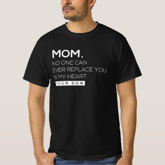 CAMISETA MAMÁ NADIE PUEDE REEMPLAZARTE EN MI CORAZÓN