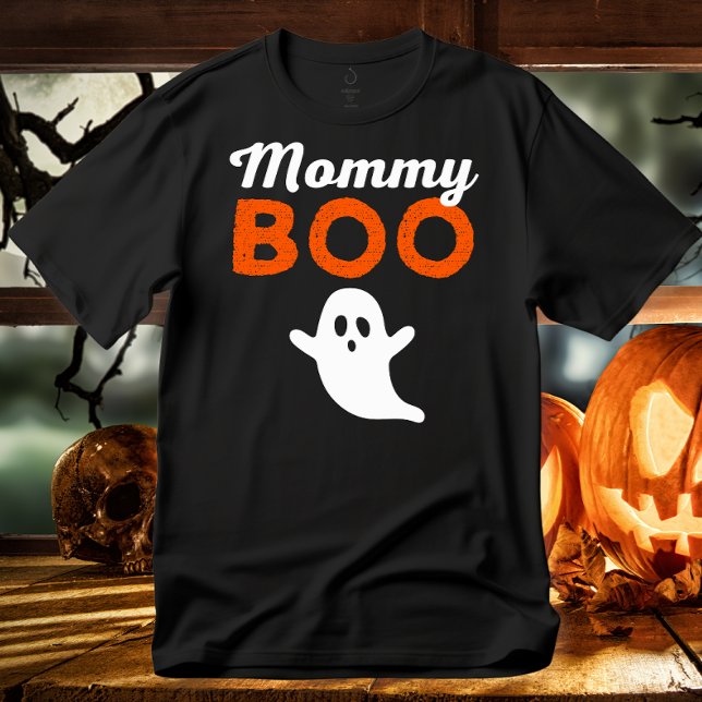 Camiseta Mamá Naranja de Boo Corta Familia Halloween (Subido por el creador)