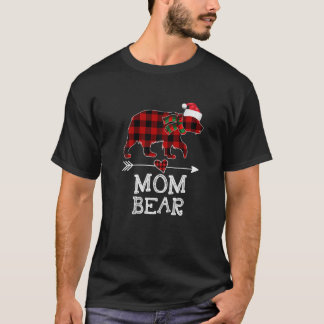 Camiseta Mamá Navidad De Oso Pajama Familia De Búfalos De P