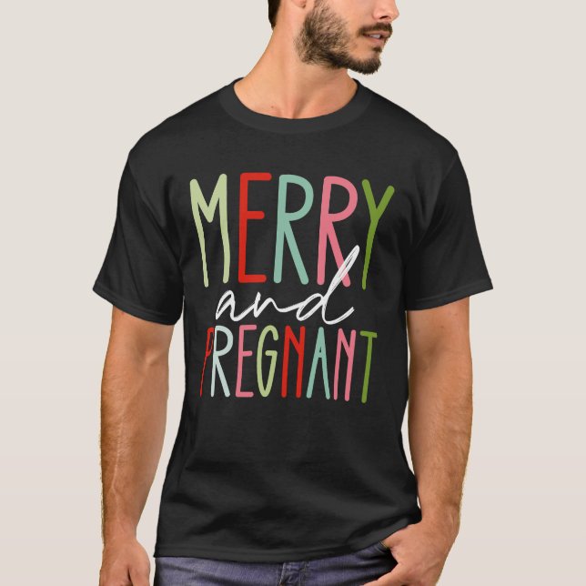 Camiseta Mamá Navidades de embarazo y mora (Anverso)
