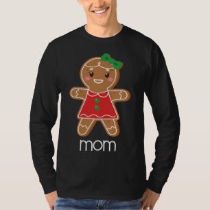 Camiseta Mamá Navidades de pan de jengibre emparejan pijama