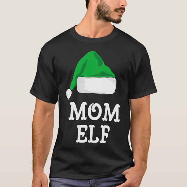 Camiseta Mamá Navidades Elf Comparten Con Familia Pj Pajama (Anverso)