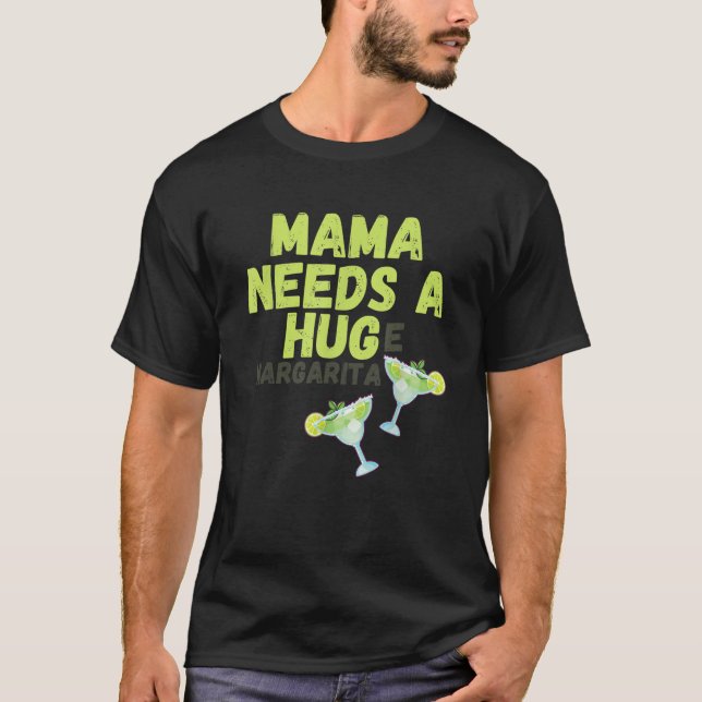 Camiseta Mamá necesita un abrazo y Margarita (Anverso)