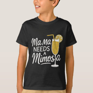 Camiseta Mamá Necesita Una Cita Mimosa De Brunch Madre Grac