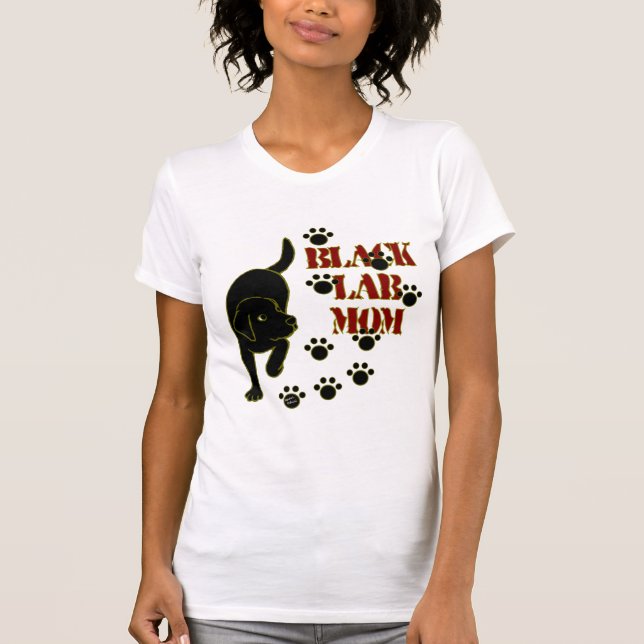 Camiseta Mamá negra del laboratorio (Anverso)