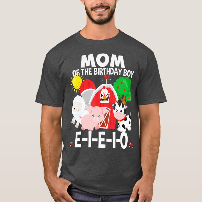 Camiseta Mamá niño cumpleaños Viejo MacDonald Fiesta de cum (Anverso)