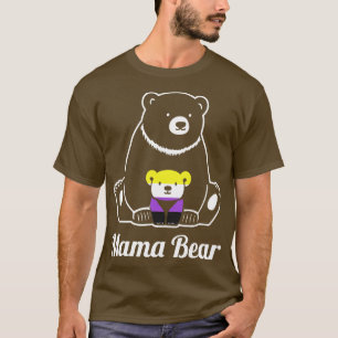 Camiseta Mamá no binaria lleva orgullo no binario Enby LGBT