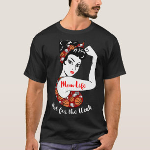 Camiseta Mamá no vive por la semana, hockey sobre baloncest
