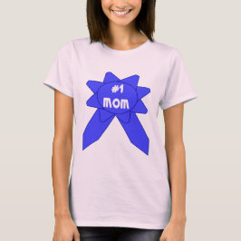 Camiseta Mamá número 1 Cinta Azul