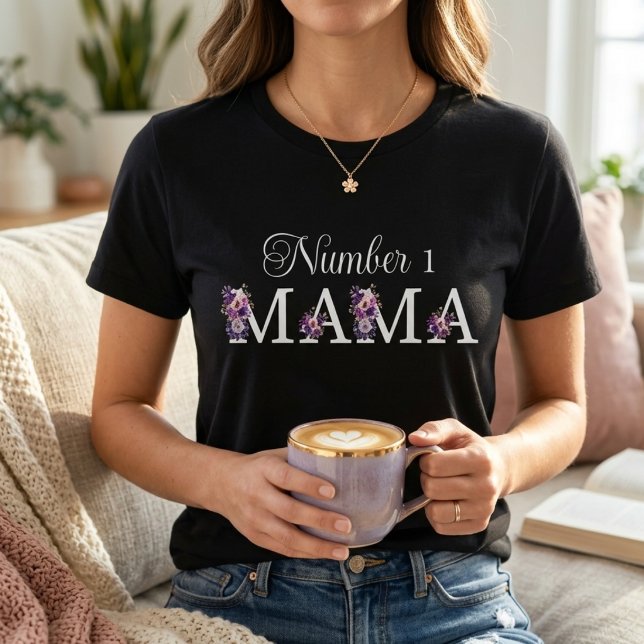 Camiseta Mamá número 1 mujer (Subido por el creador)