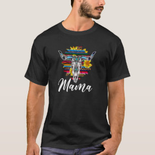 Camiseta Mama Occidental Vaquera Cráneo de Vaca Cráneo de T