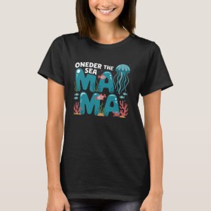 Camiseta Mama Océano Vida Medusa Cangrejo Pez Mar Día de la