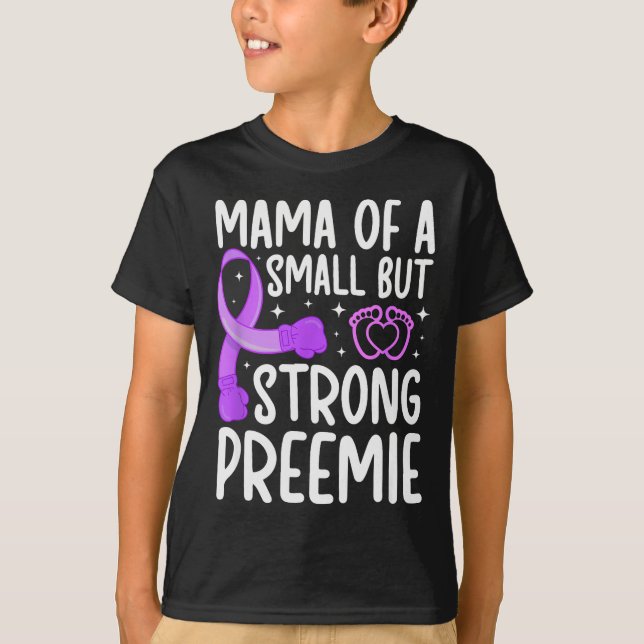 Camiseta Mama Of A Micro Preemie Baby Mom Nicu Mom Of Nicu  (Anverso)