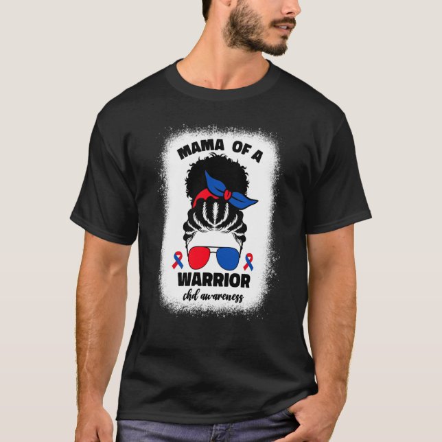 Camiseta Mama of a Warrior CHD Congenital Heart Defect Awar (Anverso)