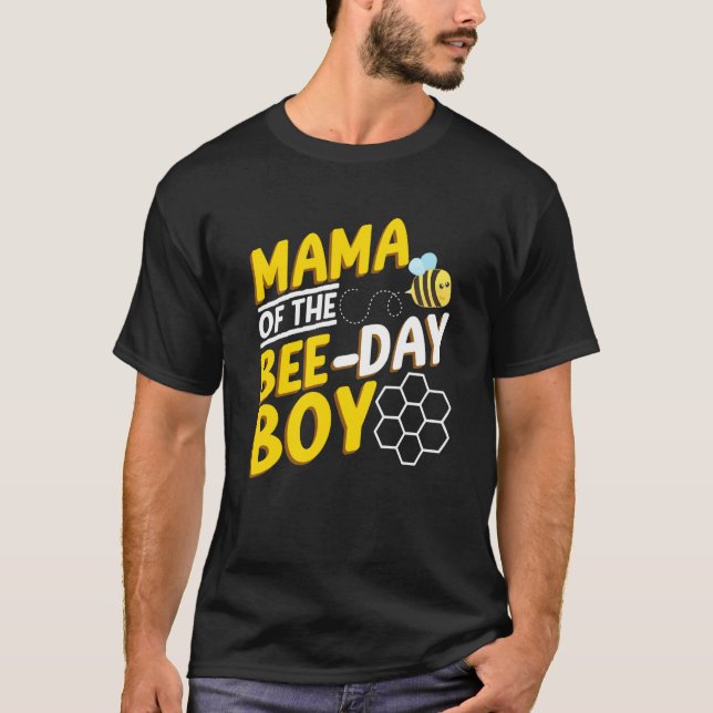Camiseta Mama Of Bee Day Boy Honey Beekeeper Beekeeping Gra (Anverso)