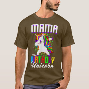 Camiseta Mama of the Birthday Princess Unicorn Dabbing Bday