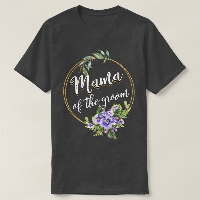 Camiseta Mama Of The Groom Wedding Bachelor Party Mama Matc (Diseño del anverso)