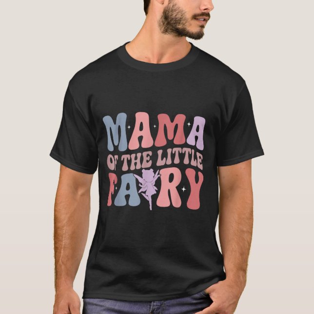Camiseta Mama Of The Little Fairy First Birthday Girl Famil (Anverso)