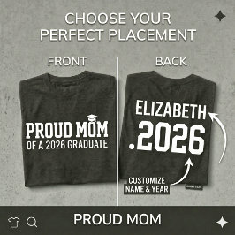 Camiseta MAMÁ ORGULLOSA • Clase de 2026 Graduación Personal