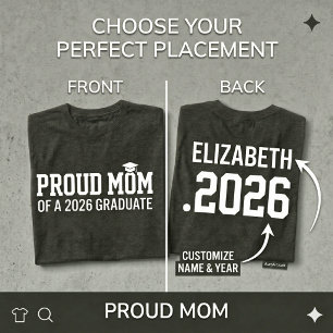 Camiseta MAMÁ ORGULLOSA • Clase de 2026 Graduación Personal