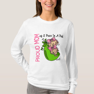 Camiseta Mamá orgullosa de 2 guisantes en una vaina
