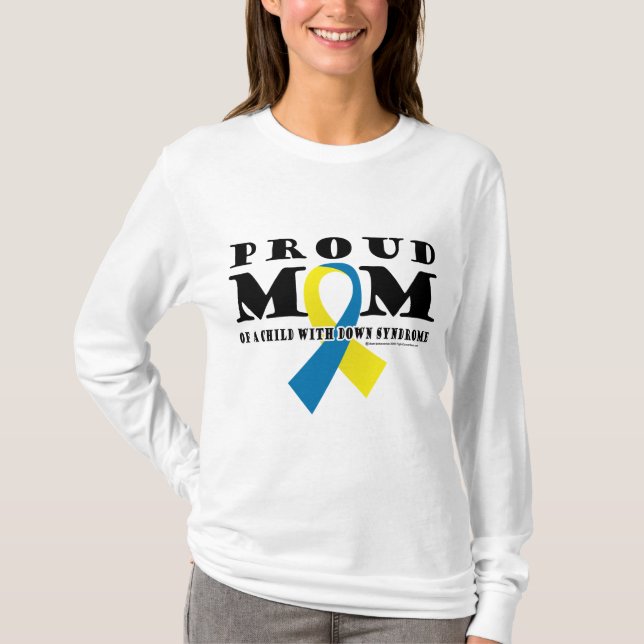 Camiseta Mamá orgullosa de Síndrome de Down (Anverso)