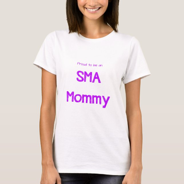 Camiseta Mamá orgullosa de SMA (Anverso)