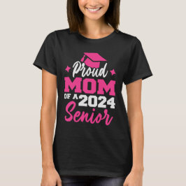 Camiseta Mamá Orgullosa De Un Graduado De 2024 Graduación 2