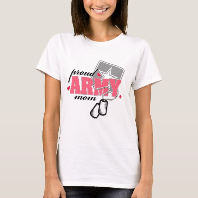 Camiseta Mamá orgullosa del ejército (Anverso)