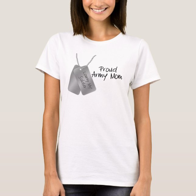 Camiseta Mamá orgullosa del ejército (Anverso)