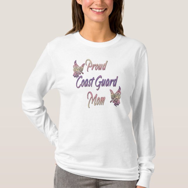 Camiseta Mamá orgullosa del guardacostas (Anverso)