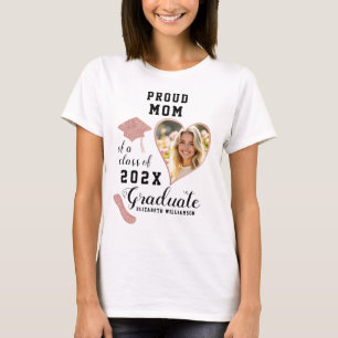 Camiseta Mamá Orgullosa Graduada de la Clase de 2026 Foto P