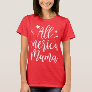Camiseta Mamá - Orgullosa Mamá Americana Patriótica  Mamá U