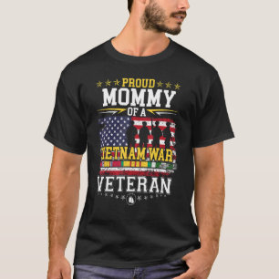 Camiseta Mamá orgullosa veterana de la guerra de Vietnam qu