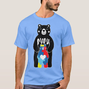 Camiseta Mama Osa Autismo Conciencia Mamá Ama El Rompecabez