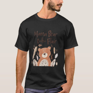 Camiseta Mamá osa con una Moda de moda de Boho Flair