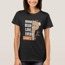 Camiseta Mamá Osa Diseño Gráfico Lindo