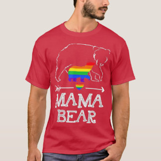 Camiseta Mama Osa Orgullosa Mamá Bandera Arcoiris Orgullo L